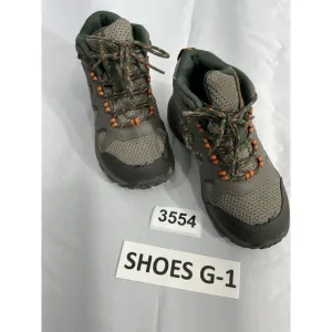 Unisex Kids Merrell Size 12 M Gray Lace Up Hiking Ankle Boots