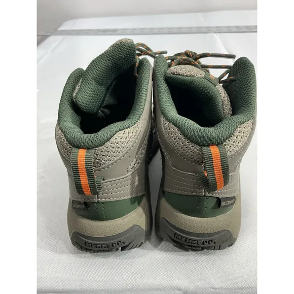 Unisex Kids Merrell Size 12 M Gray Lace Up Hiking Ankle Boots