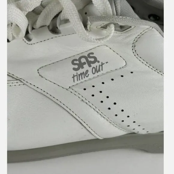 Unworn SAS Time Out White Comfort Walking Shoes Mens 15 M Lace Up Tripad Vintage