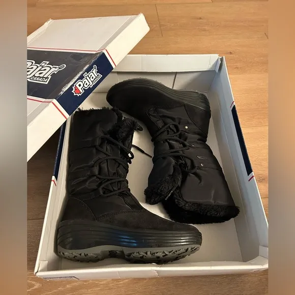 Used Pajar Canada Women's Celine Winter Snow Boots, Size 36, Black