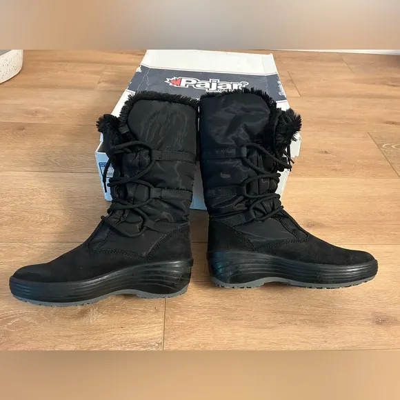 Used Pajar Canada Women's Celine Winter Snow Boots, Size 36, Black
