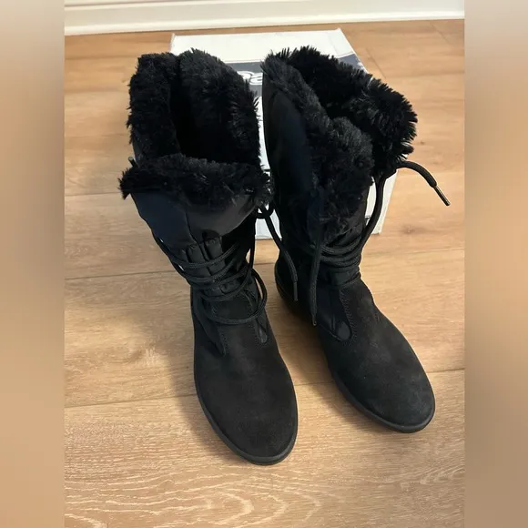 Used Pajar Canada Women's Celine Winter Snow Boots, Size 36, Black