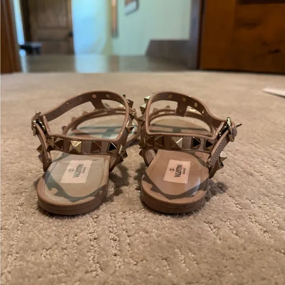 Valentino Women's Tan Rockstud Sandals size 35