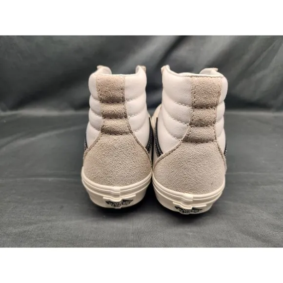 Vans Boys Sk8-Hi Casual Sneakers Suede Canvas Beige Black Size 5.5 NEW NO BOX!