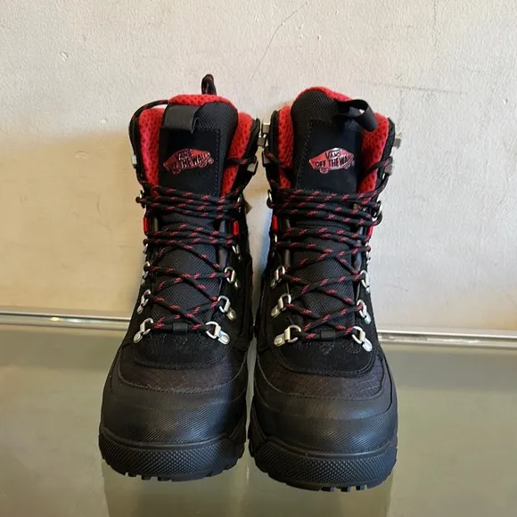 Vans MTE GORE-TEX Black and Red Rain &amp; Snow Boots with Waterproof Design