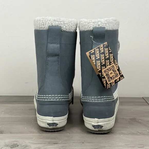 Vans MTE Standard Waterproof Winter Snow Boot Gray Blue Mens Sz 6 Womens Sz 7.5