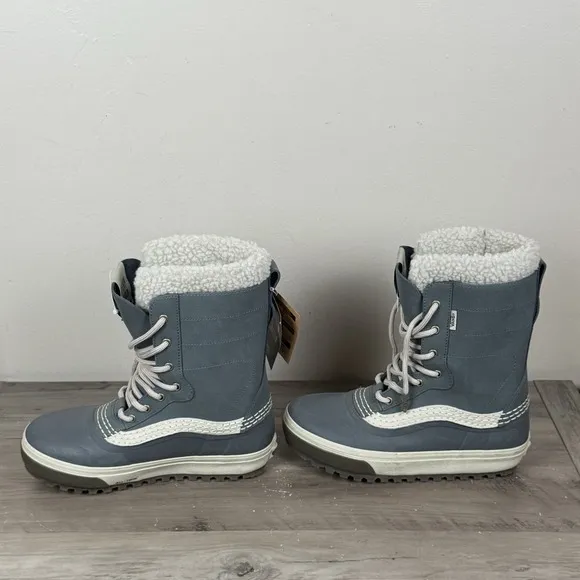 Vans MTE Standard Waterproof Winter Snow Boot Gray Blue Mens Sz 6 Womens Sz 7.5