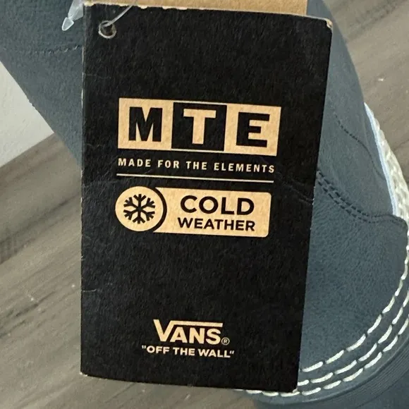 Vans MTE Standard Waterproof Winter Snow Boot Gray Blue Mens Sz 6 Womens Sz 7.5