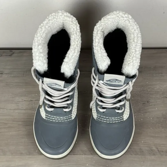 Vans MTE Standard Waterproof Winter Snow Boot Gray Blue Mens Sz 6 Womens Sz 7.5