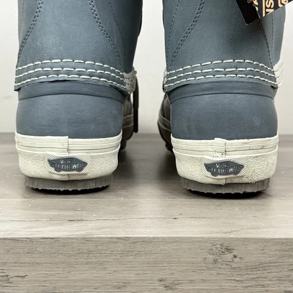 Vans MTE Standard Waterproof Winter Snow Boot Gray Blue Mens Sz 6 Womens Sz 7.5