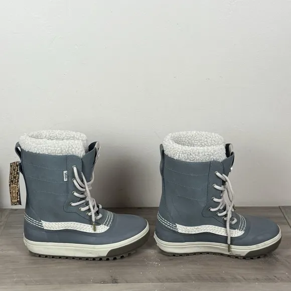 Vans MTE Standard Waterproof Winter Snow Boot Gray Blue Mens Sz 6 Womens Sz 7.5