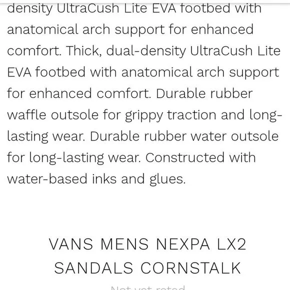 Vans Nexpa LX2 Sandals- Cornstalk