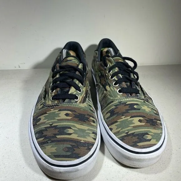 Vans Off The Wall Low Top Sneakers Shoes Men's Size 9 Camo Print Lace Up