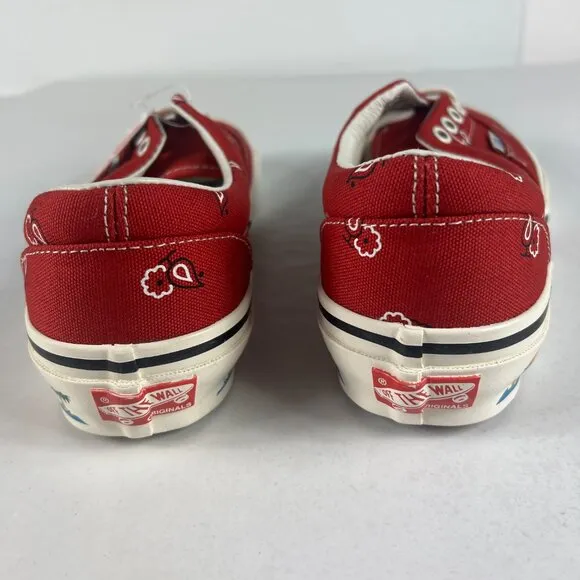 VANS OG Era LX Paisley Pompeian Red &amp; White Shoes