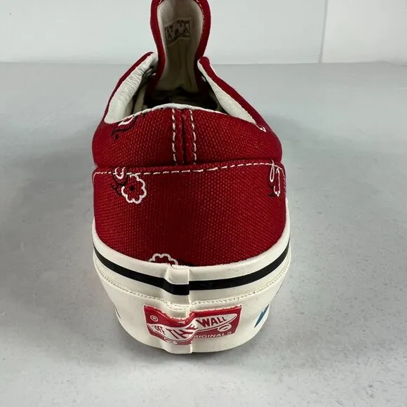 VANS OG Era LX Paisley Pompeian Red &amp; White Shoes