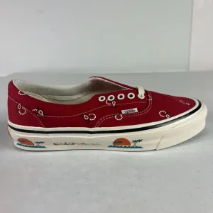 VANS OG Era LX Paisley Pompeian Red &amp; White Shoes