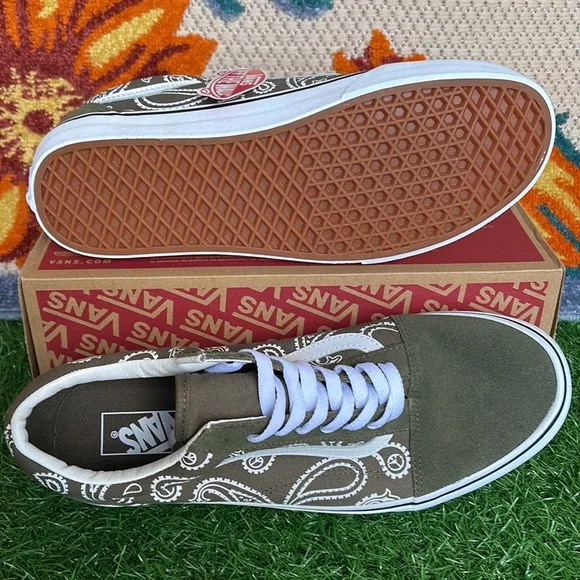 Vans Old School Peace Paisley Grape Leaf Men’s sneakers - athletic shoes