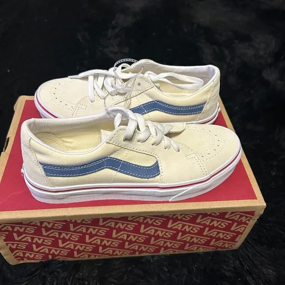 VANS sk8-low top beige suede lace up shoes sneakers women’s 7 new
