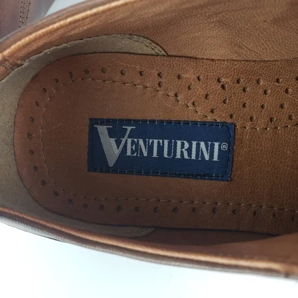Venturini Mens Brown Leather Oxford shoes Size 43