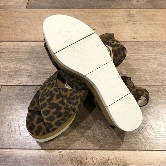 Veronica Beard NWOB Wynie Leopard Print Platform Sandals