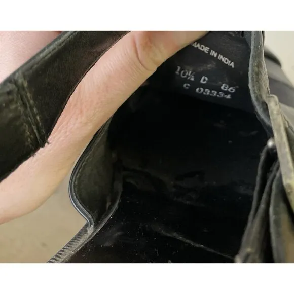 Vintage Cole Haan Men’s Leather Fisherman Country Dad Sandals Black 10.5 D