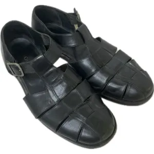 Vintage Cole Haan Men’s Leather Fisherman Country Dad Sandals Black 10.5 D