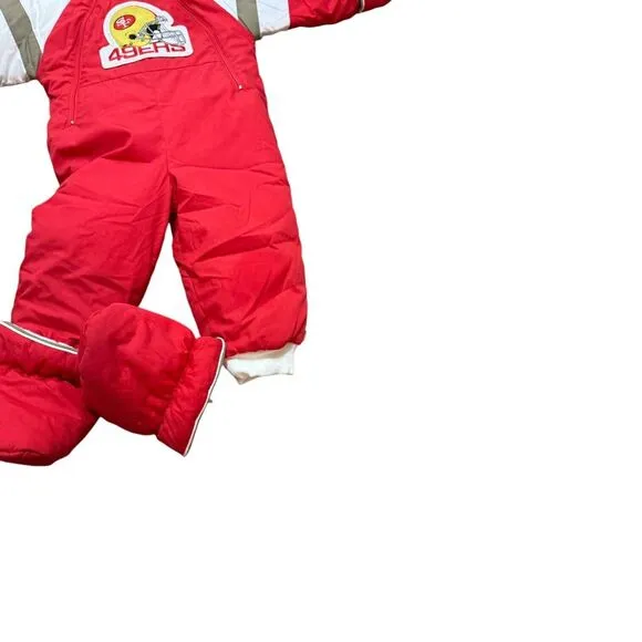 Vintage San Francisco 49ers Baby Snow Suit 24 Months Toddler Jersey‎ Helmet