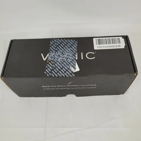 Vionic Bella Women's Orthotic Sandals Aluminum Ribbed Metallic Sz 9.5M Amz Ret