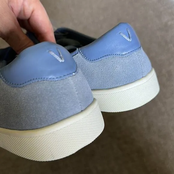 Vionic Brinley Sneakers Size 8.5 Blue Suede Shoes new