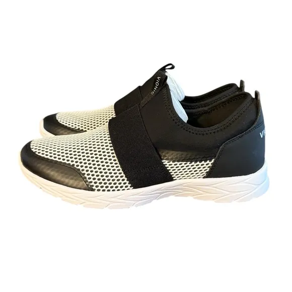 Vionic Camrie NWOT Slip-On Mesh Sneakers Shoes Black/White Women’s Size 7.5