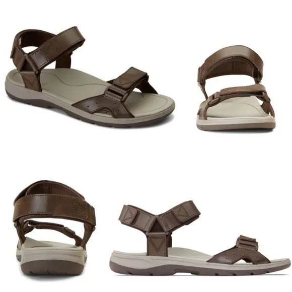 Vionic canoe Leo leather strapy sandals size 7
