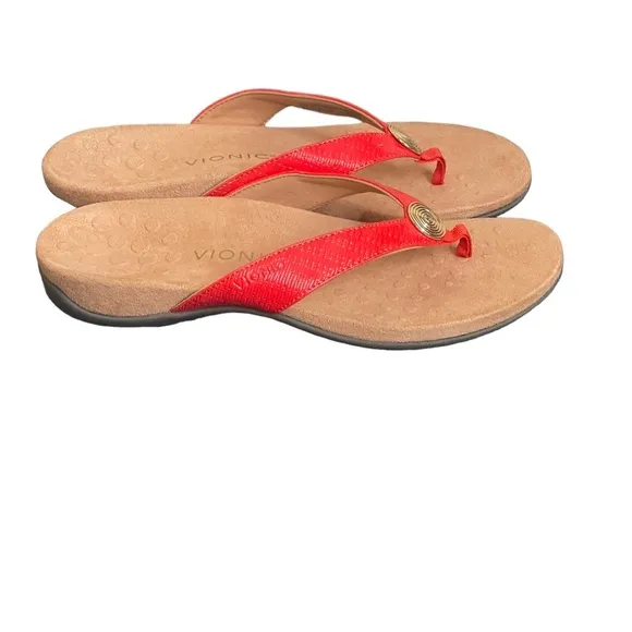 Vionic Hilda Wovent/TVW5558 red sandals size 9.5