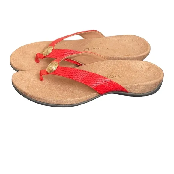 Vionic Hilda Wovent/TVW5558 red sandals size 9.5