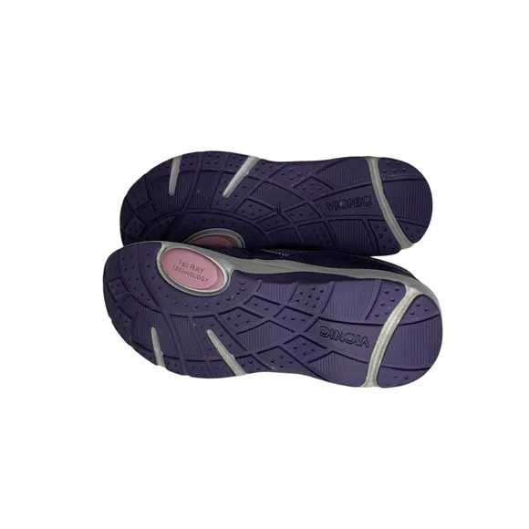 Vionic Kona Women’s Size 9.5 M Purple Walking Shoes Lace Up Comfort Sneakers