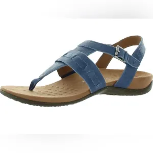 Vionic Lupe Sandals Blue Size 7 Vionic Orthotic Leather Sandals