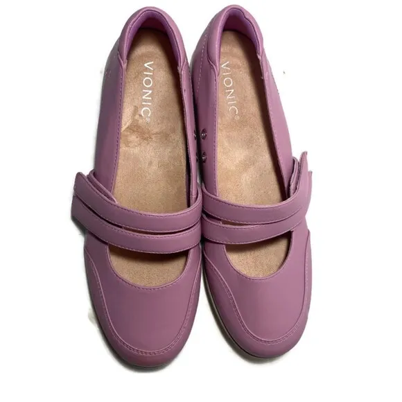 Vionic Mary Jane Mauve Magnolia Cala Shoe 8.5