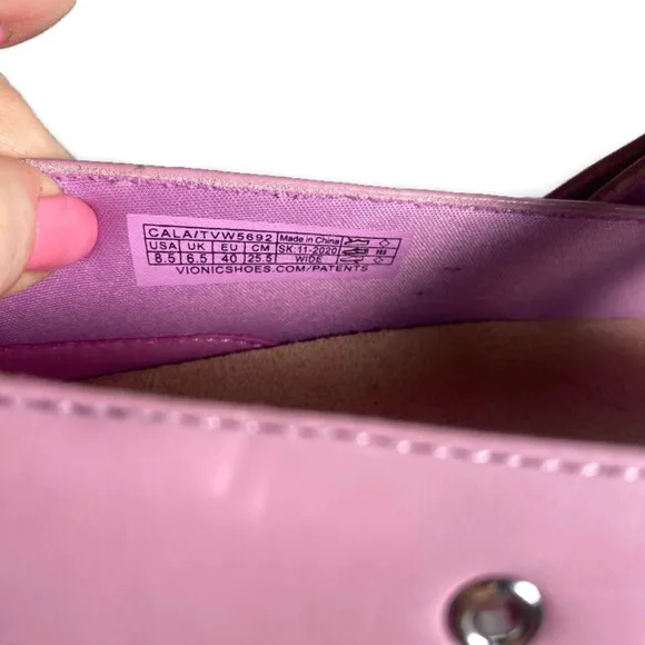 Vionic Mary Jane Mauve Magnolia Cala Shoe 8.5