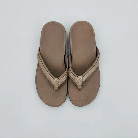 Vionic Sandals Flip Flops Arch Support Cream Size 13