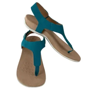 Vionic Terra Leather T Strap Comfort Sandal