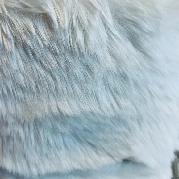 Winter snow boots for Women Mid-Calf Lace-Up Faux Rabbit Fur
