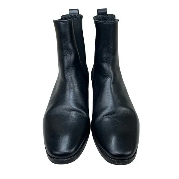 Wolf &amp; Shepherd Chelsea Blitz Onyx Black Leather Boots 6