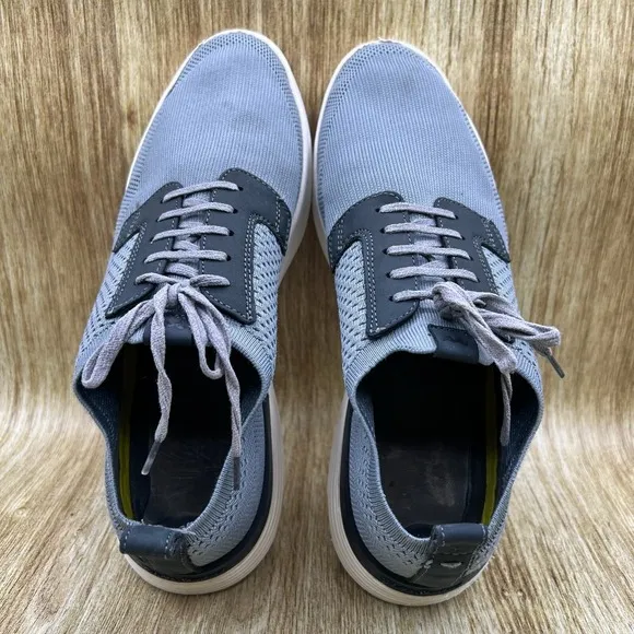 Wolf and Shepherd Swiftknit Derby Men's Size 9 Grey Knit Sneakers Dress Shoes