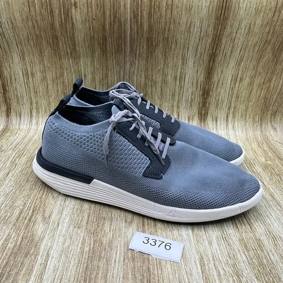 Wolf and Shepherd Swiftknit Derby Men's Size 9 Grey Knit Sneakers Dress Shoes