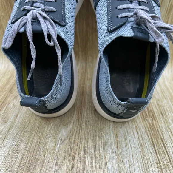 Wolf and Shepherd Swiftknit Derby Men's Size 9 Grey Knit Sneakers Dress Shoes