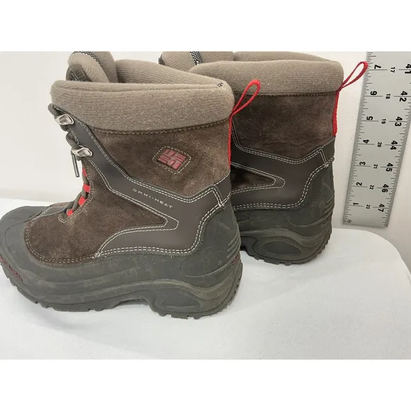 Womans Columbia Waterproof Omni Heat Size 6 Brown Suede Lace Up Boots NWOT