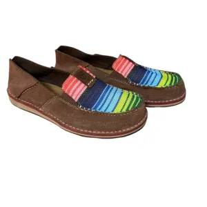 Womens Ariat Cruiser Palm Brown Serape Mesh Slip On Shoes Size 10