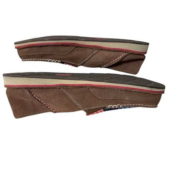 Womens Ariat Cruiser Palm Brown Serape Mesh Slip On Shoes Size 10