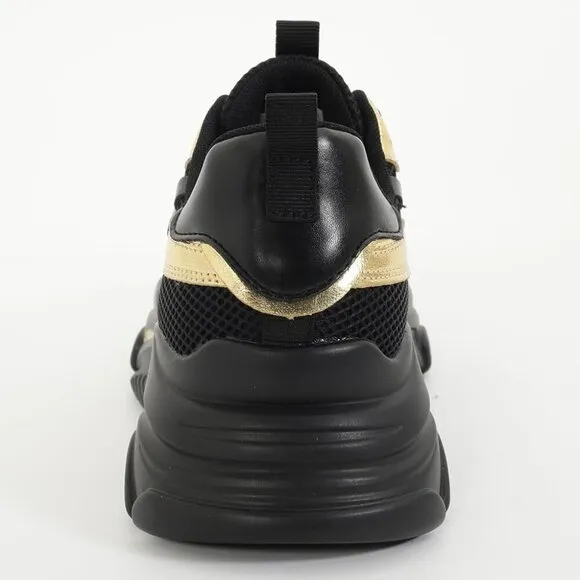 Women's Black Sneakers-Lightweight Glitter Rhinestone