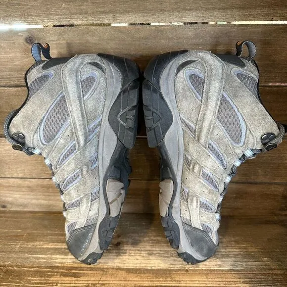 Womens Merrell‎ Moab 2 Vent Taupe Suede Mid Athletic Hiking Boots Shoes Size 7