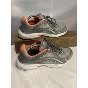 Women's‎ Ryka Sky Walker Gray/Coral Athletic/ Walking Shoes-Size 11M